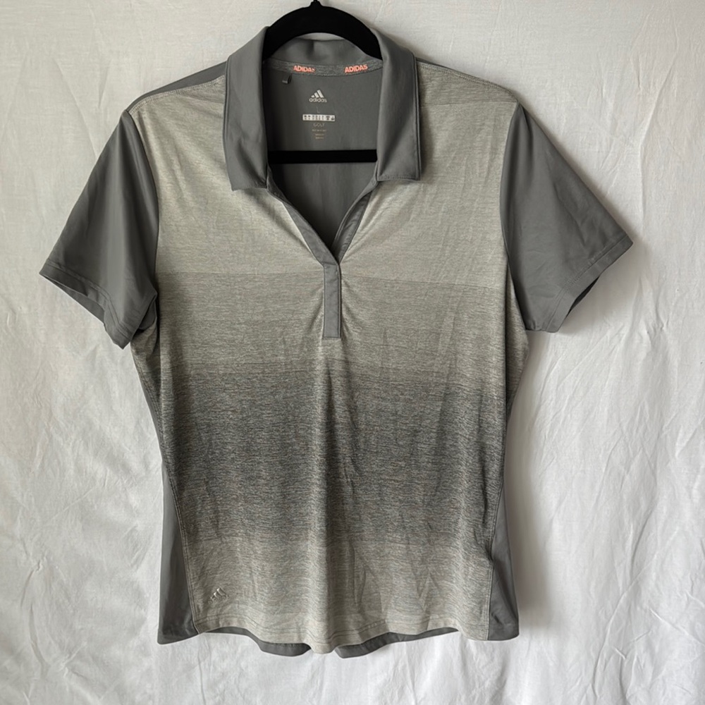 Adidas Women's Gradient Gray Polo Shirt